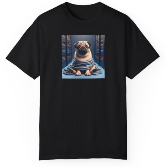 Krypto Technologies™ Unisex Garment-Dyed T-shirt - Pug Version - Picture 1 of 2